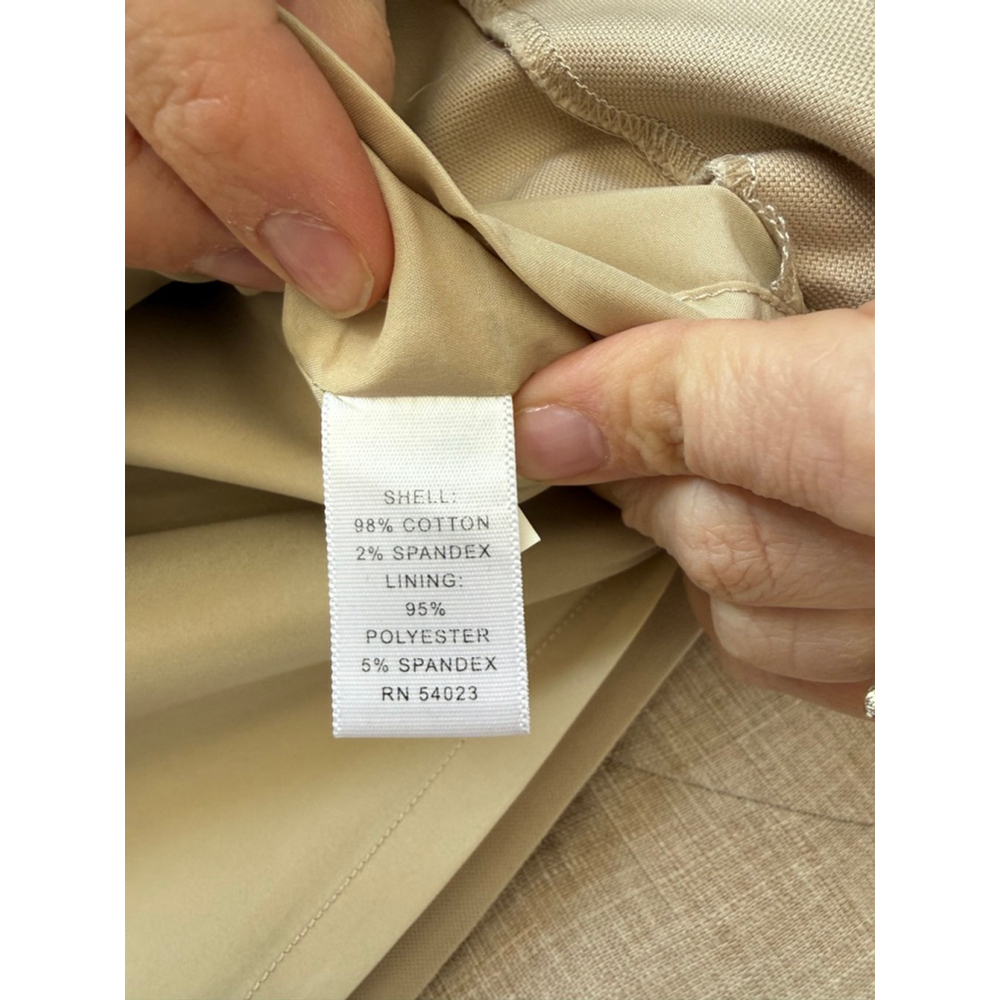 Women's Banana Republic Beige Stretch Mini Skirt Size 2 - Picture 5 of 8
